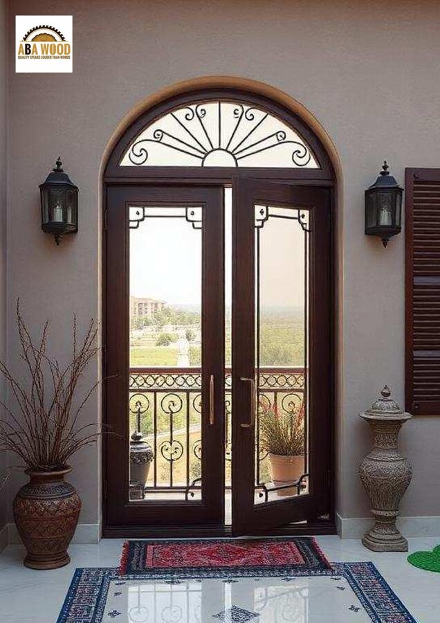 Double Entrance with Arched Fanlight