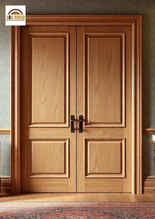 Double Panelled Timber Door