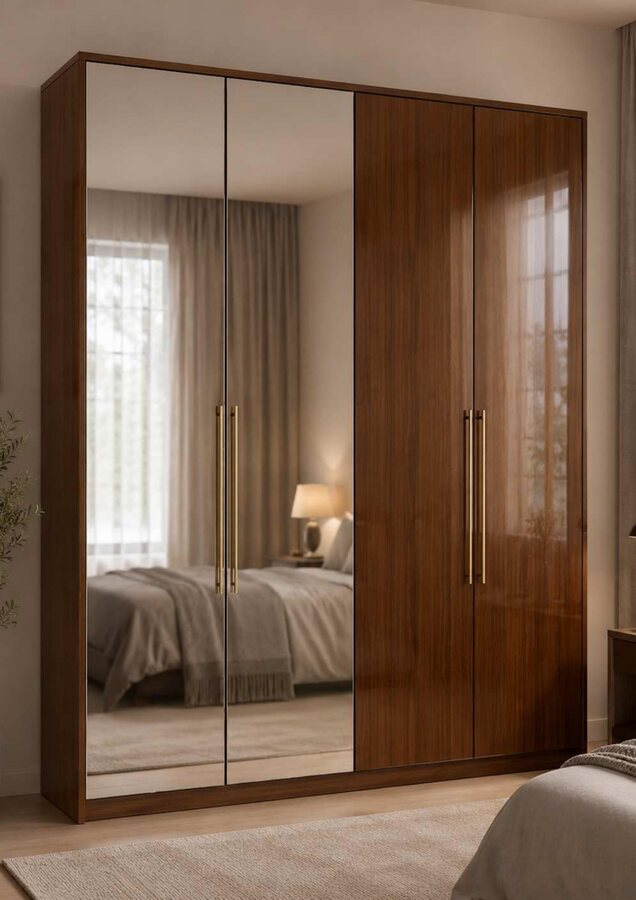Half Mirror Wardrobe
