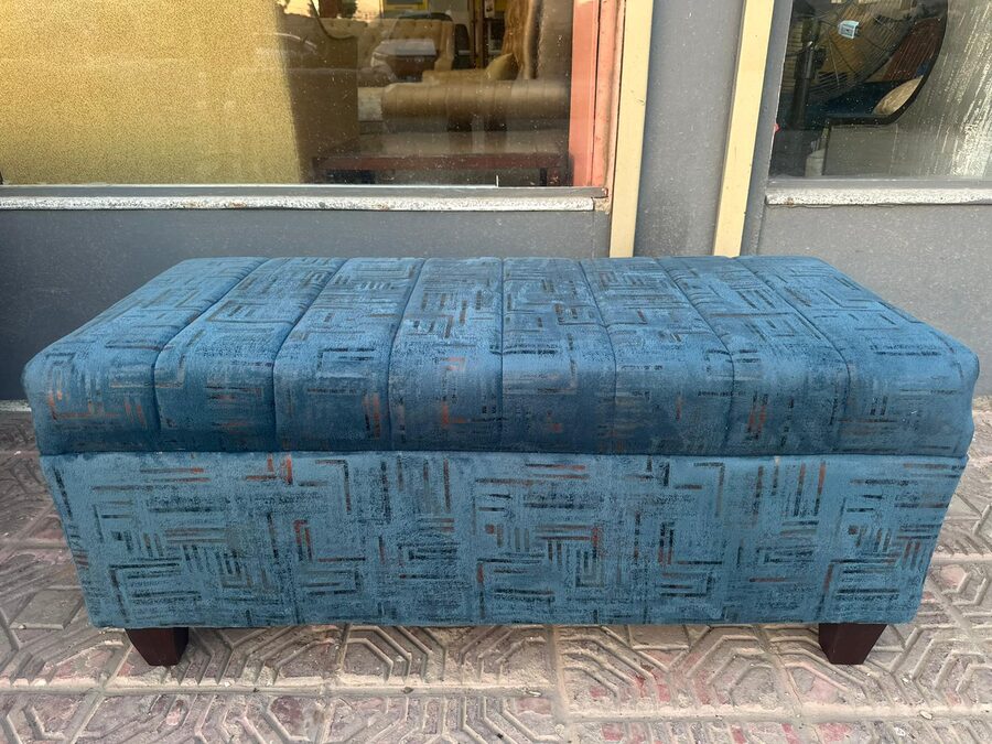 Patterned Ottoman Bench
