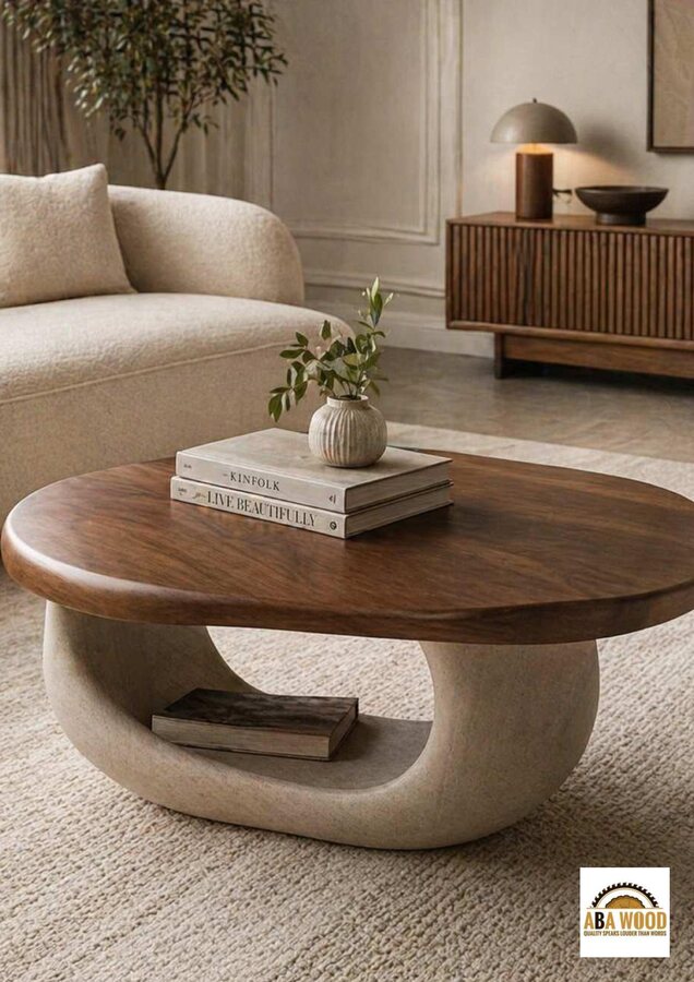 Sculptural Base Coffee Table